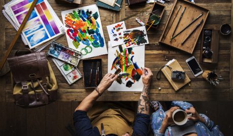 El taller d'uns artistes