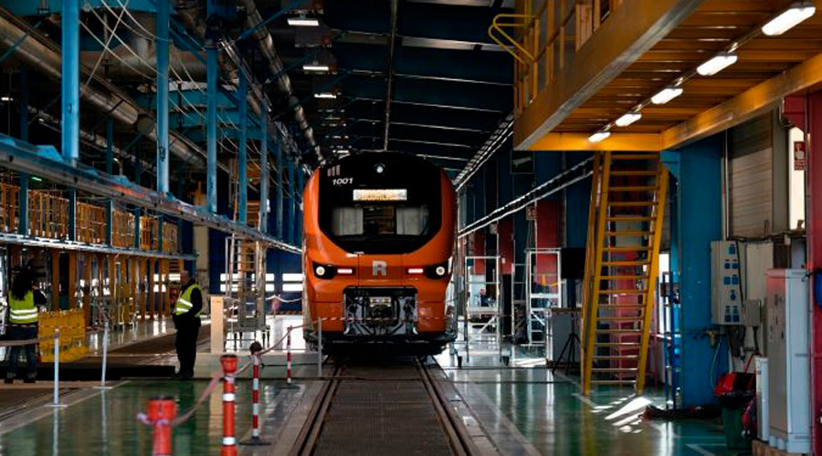 Un nou tren de Rodalies a la fàbrica d'Alstom de Santa Perpètua de Mogoda