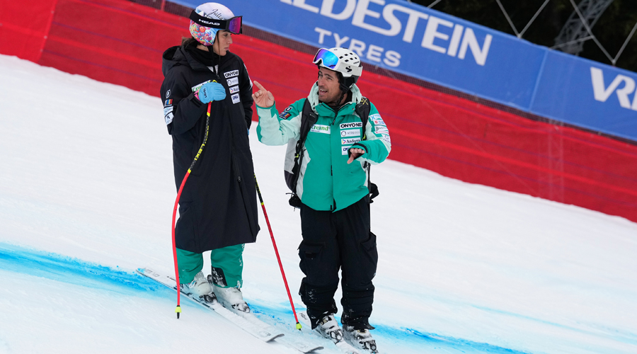 Cande Moreno i Xoque Bellsolà, a la Copa del Món de Tarvisio de la passada temporada