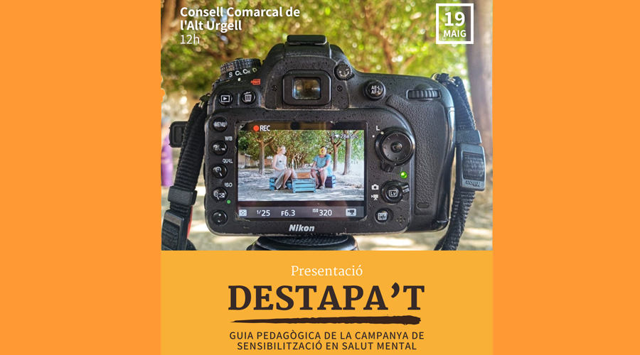 Cartell anunciant la presentació del Destapa't a la Seu d'Urgell