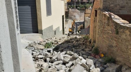 Obres de reforma integral del carrer Doctor Robert a Castellciutat