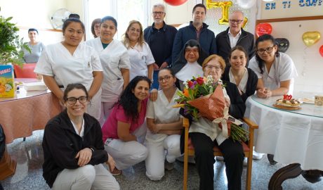 Nativitat Rugall ben acompanyada en els seus 102 anys