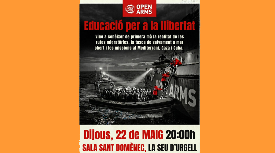 L'activitat tindrà lloc el divendres, 22 de maig (Aj. la Seu)
