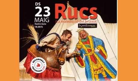 Cartell de l'espectacle "Rucs. La maledicció del bruixot"