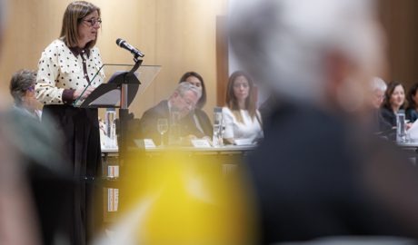 La ministra, Trini Marín, a l’assemblea general ordinària de la Federació de la Gent Gran