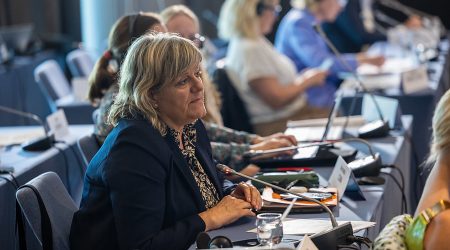 La presidenta de la delegació andorrana, Berna Coma