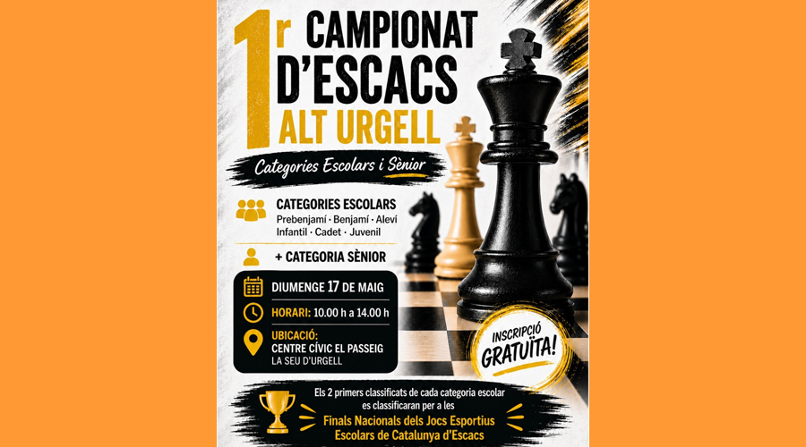 El cartell anunciador del campionat