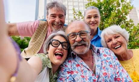 Persones grans exhibint vitalitat