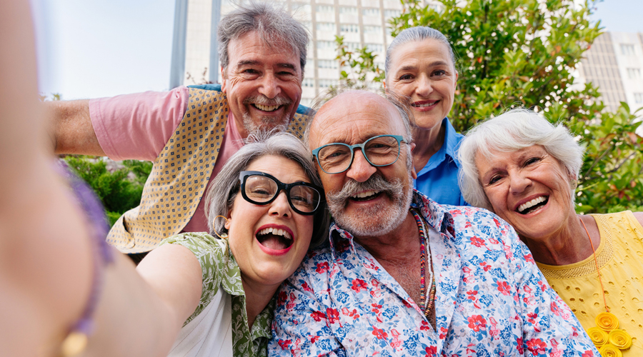 Persones grans exhibint vitalitat
