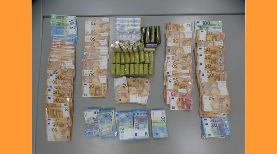 Els diners intervinguts pels cossos policials (Mossos d'Esquadra)