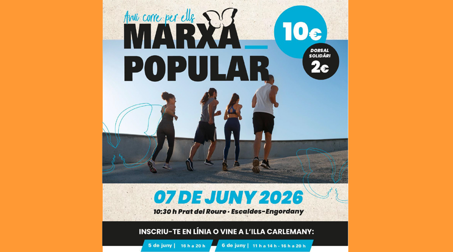 El cartell anunciant la marxa popular (associació MarC GG)