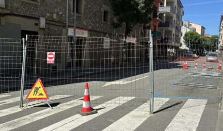 Obres al carrer Regència d'Urgell
