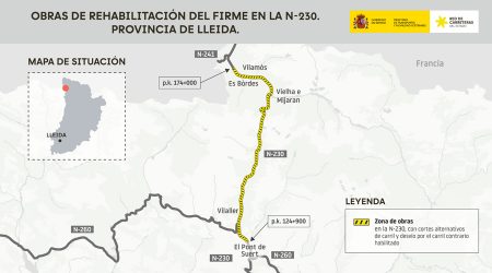 El tram sotmès a obres