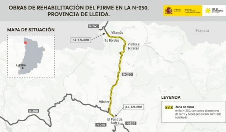 El tram sotmès a obres