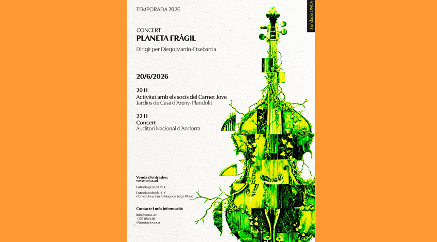 El cartell anunciador del concert