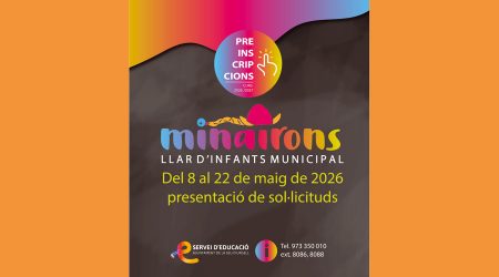 Cartell informant de les dates per a les preinscripcions