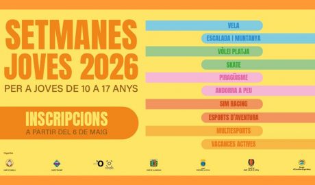 Cartell anunciant les Setmanes Joves 2026