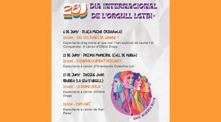 El cartell anunciador dels diferents actes