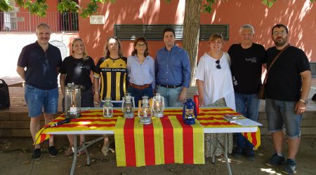 Rebuda de la Flama del Canigó al Parc del Cadí de la Seu d'Urgell