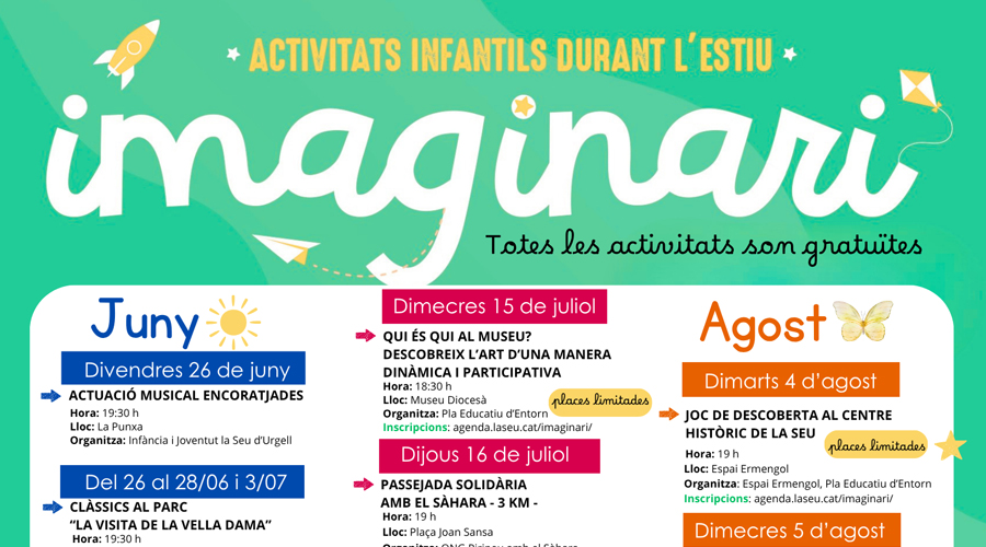 El programa es durà a terme del 26 de juny al 20 d’agost de 2026