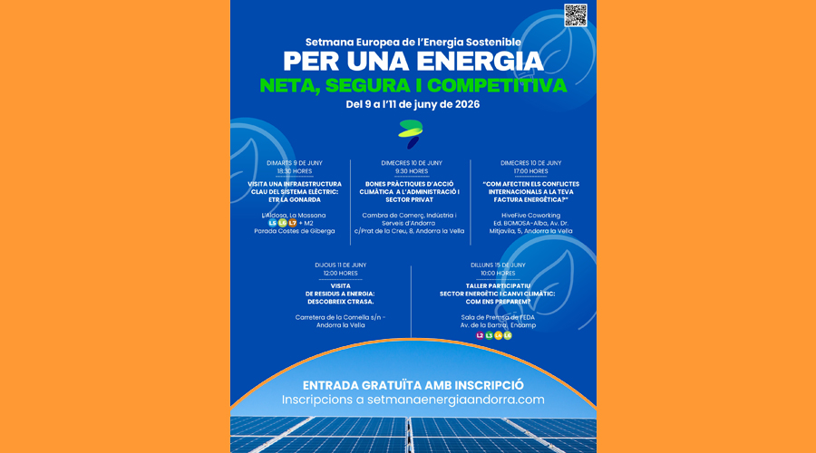 Les activitats estan impulsades per la secretaria d’Estat de Transició Energètica, Transports i Mobilitat i FEDA (SFGA)