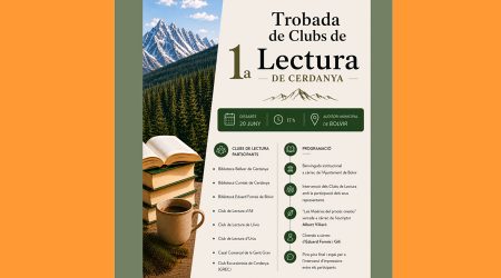 Cartell de la 1a Trobada de Clubs de Lectura de Cerdanya