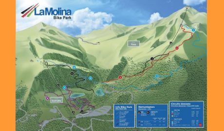 Traçat del bike parc la Molina