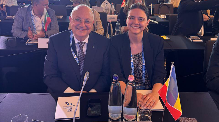 La representació andorrana a Budapest