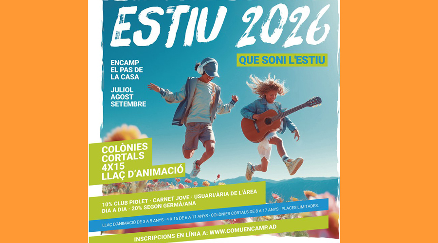El cartell anunciant les inscripcions