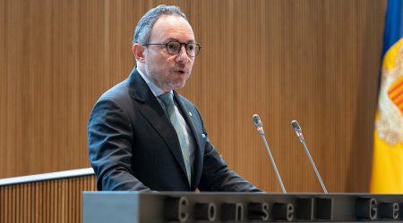 El cap de Govern durant la seva intervenció