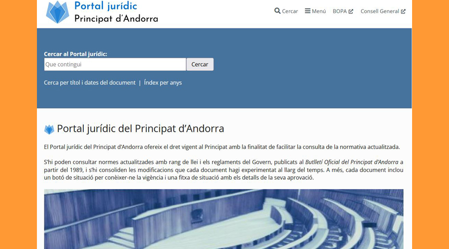 El Portal Jurídic d'Andorra (SFGA)
