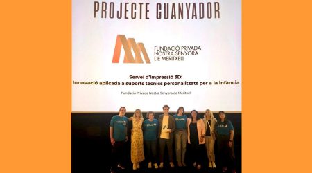 Equip d’UNICEF Andorra, Guillem Cabanes i l'equip de l'FPNSM durant l’entrega del Premi UNICEF Andorra 2025