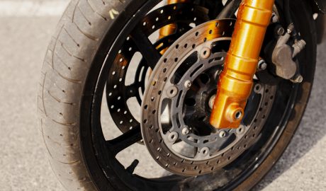 La roda d'una moto