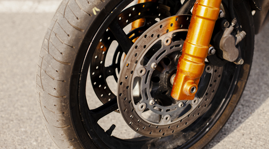 La roda d'una moto