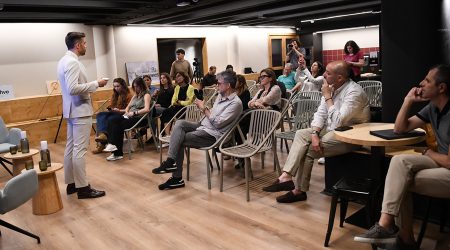 David Forné intervenint en la jornada