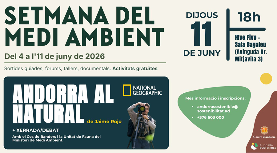 El cartell promocional d'una de les activitats (Andorra Sostenible)