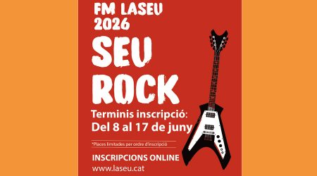 El cartell informant del període d'inscripcions per al Seu Rock
