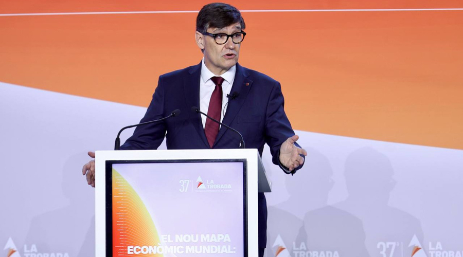 El president català durant la seva intervenció a la Trobada Empresarial al Pirineu