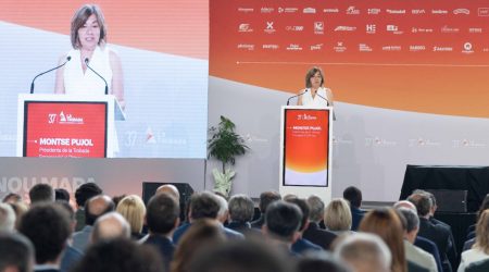 La presidenta de la Trobada Empresarial al Pirineu, Montse Pujol, ha obert la primera jornada
