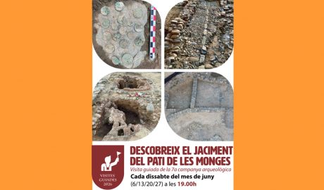 El cartell anunciant les visites guiades